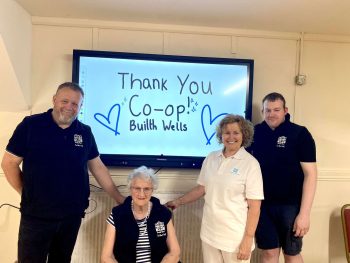 The Albert Hall receives a share of almost £10,000 raised by Co-Op shoppers!